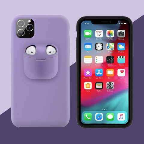PodsPocket™ 2-In-1 iPhone Case With AirPods Holder