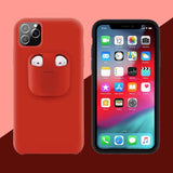 PodsPocket™ 2-In-1 iPhone Case With AirPods Holder Red / iPhone 11 Pro Max / AirPods 1 / AirPods 2
