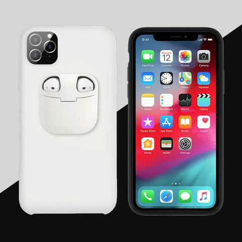 PodsPocket™ 2-In-1 iPhone Case With AirPods Holder