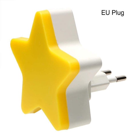 Cute Star Night Light With Smart Light Sensor