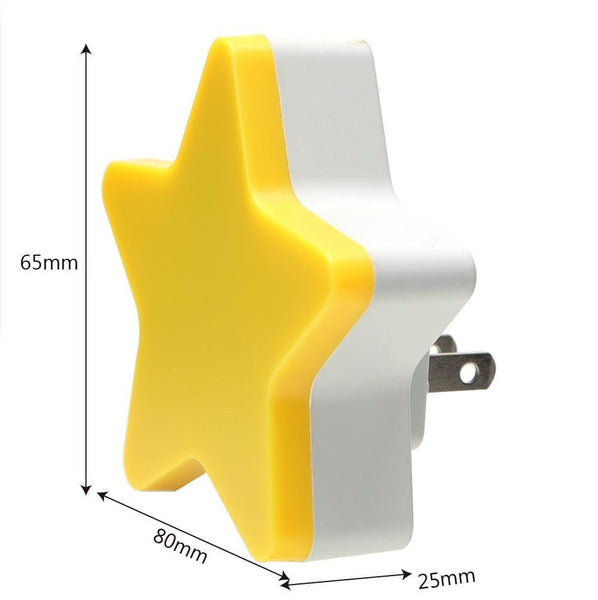 Cute Star Night Light With Smart Light Sensor