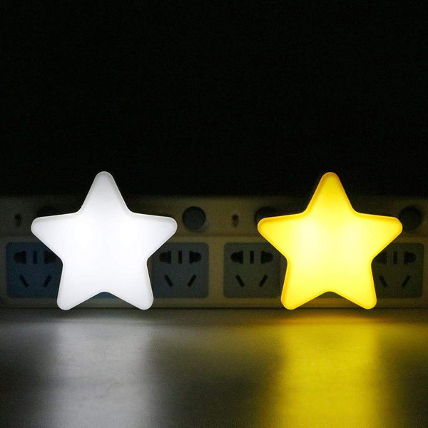 Cute Star Night Light With Smart Light Sensor