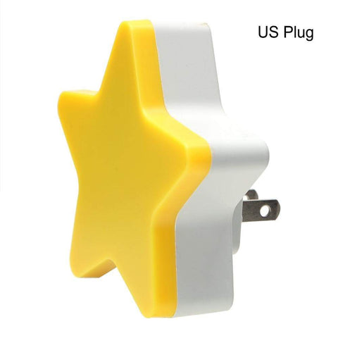 Cute Star Night Light With Smart Light Sensor