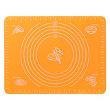 Nonstick Silicone Pastry Mat With Measurements Orange