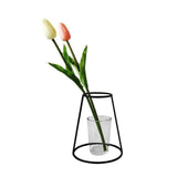 Minimalist Exposed Wire Vase Half Cone