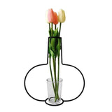 Minimalist Exposed Wire Vase Narrow Neck
