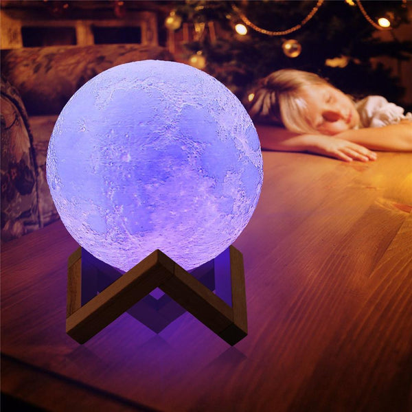 Multi-Color Moon Lamp