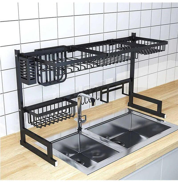 LuxRack™ Customizable Over Sink Dish Drying Rack (New Design)