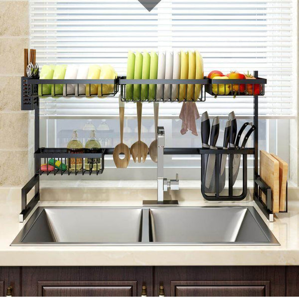 LuxRack™ Customizable Over Sink Dish Drying Rack (New Design)