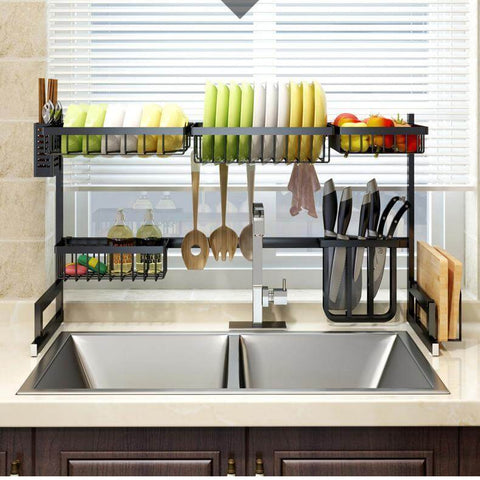 LuxRack™ Customizable Over Sink Dish Drying Rack (New Design)