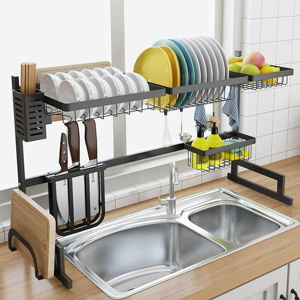 LuxRack™ Customizable Over Sink Dish Drying Rack (New Design)