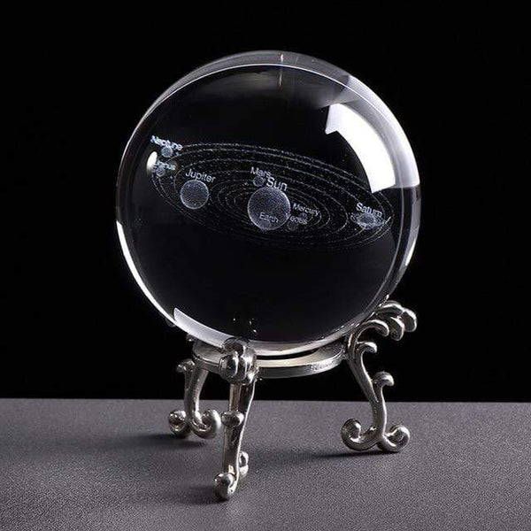3D Engraved Solar System Sphere