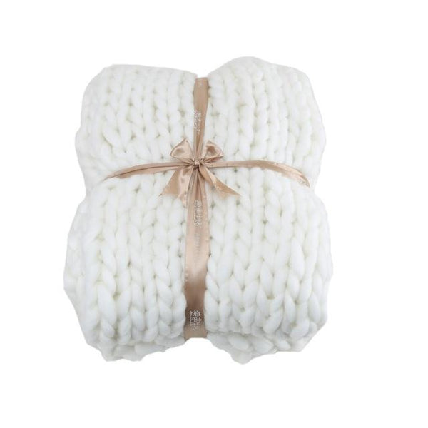 Chunky Knitted Blanket
