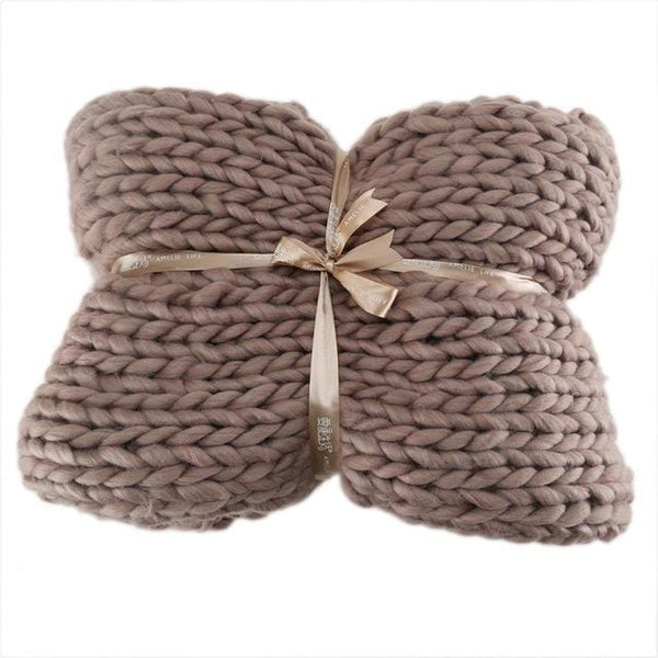 Chunky Knitted Blanket